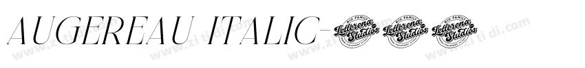 Augereau Italic字体转换
